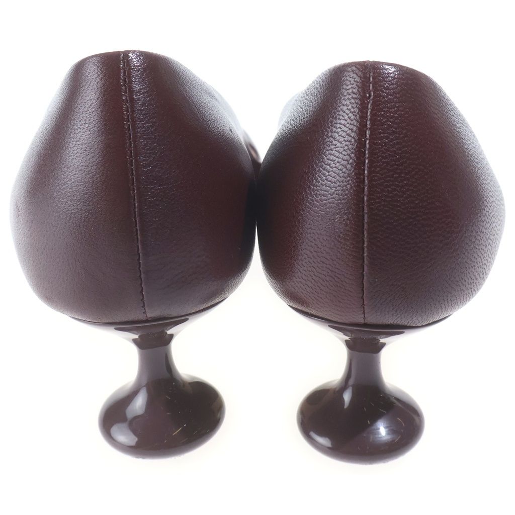 Loewe Toy Pum Leather Shoes Heels Bordeaux — view 3