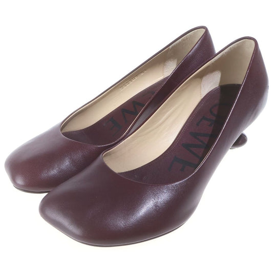 Loewe Toy Pum Leather Shoes Heels Bordeaux