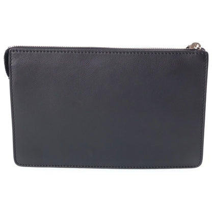 Fendi Bugs Monster Clutch Metal Decoration Leather Black — view 2