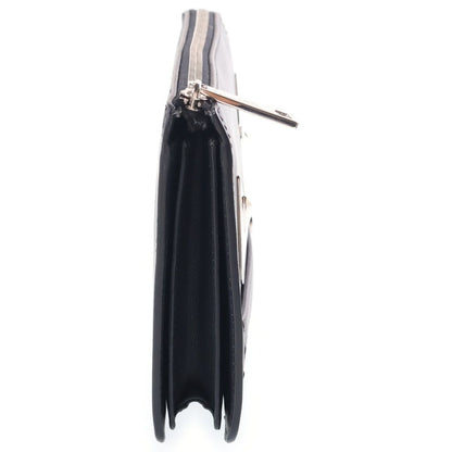 Fendi Bugs Monster Clutch Metal Decoration Leather Black — view 3