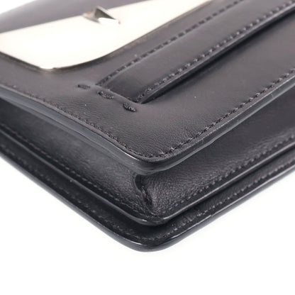 Fendi Bugs Monster Clutch Metal Decoration Leather Black — view 5