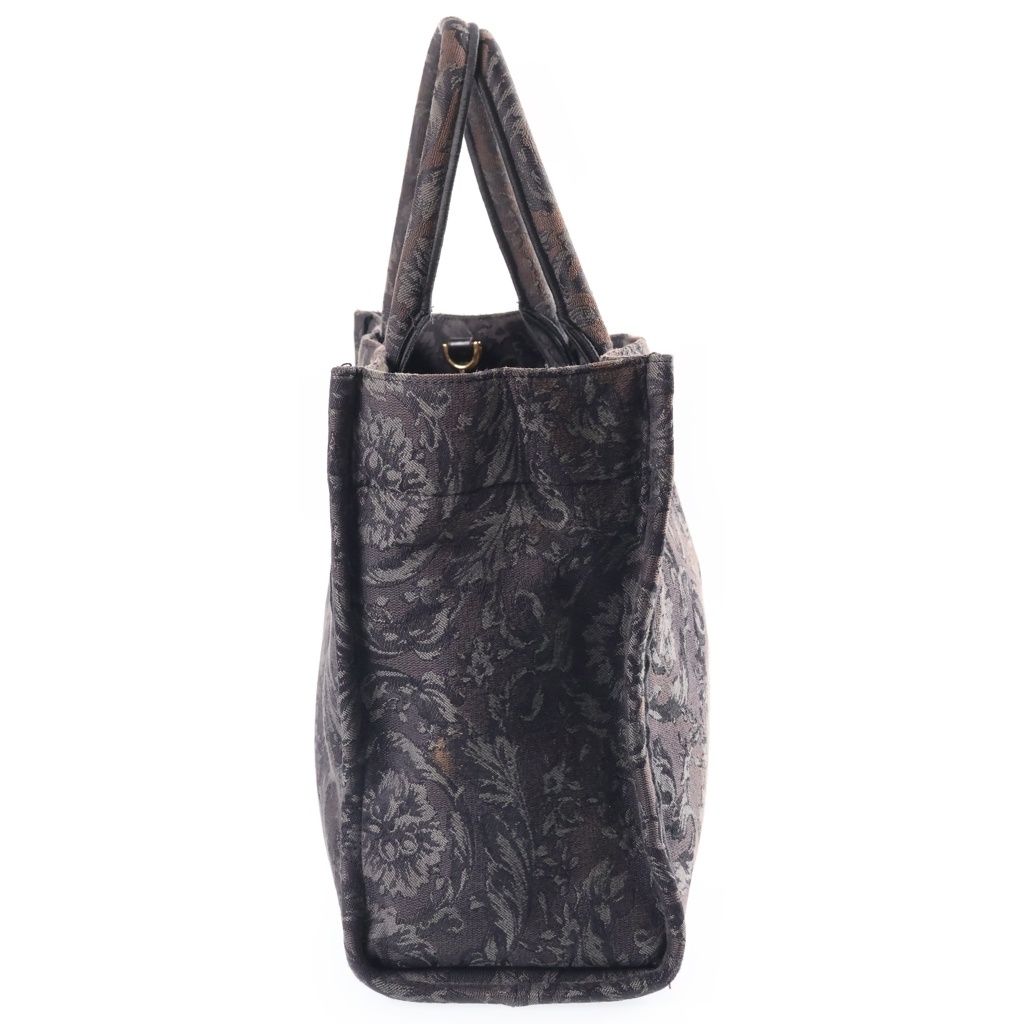 Versace Barocco Athena Shoulder Bag Medium Gray — view 3