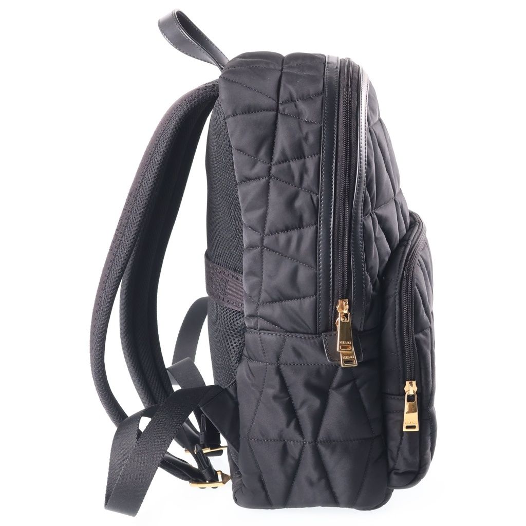 Versace Quilted Backpack Black Gold — view 3