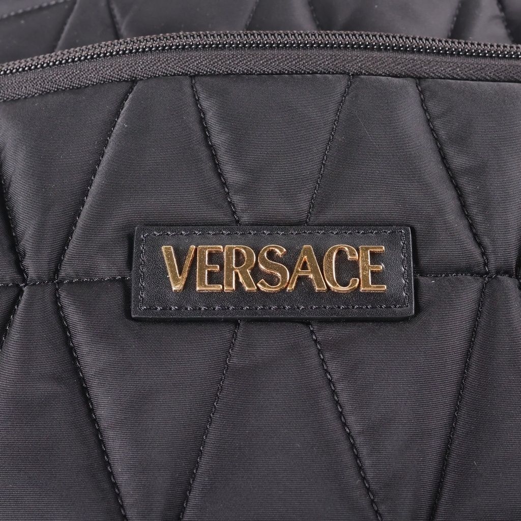 Versace Quilted Backpack Black Gold — view 6