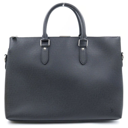 Louis Vuitton Taiga Anton Briefcase Leather Business Handbag Black