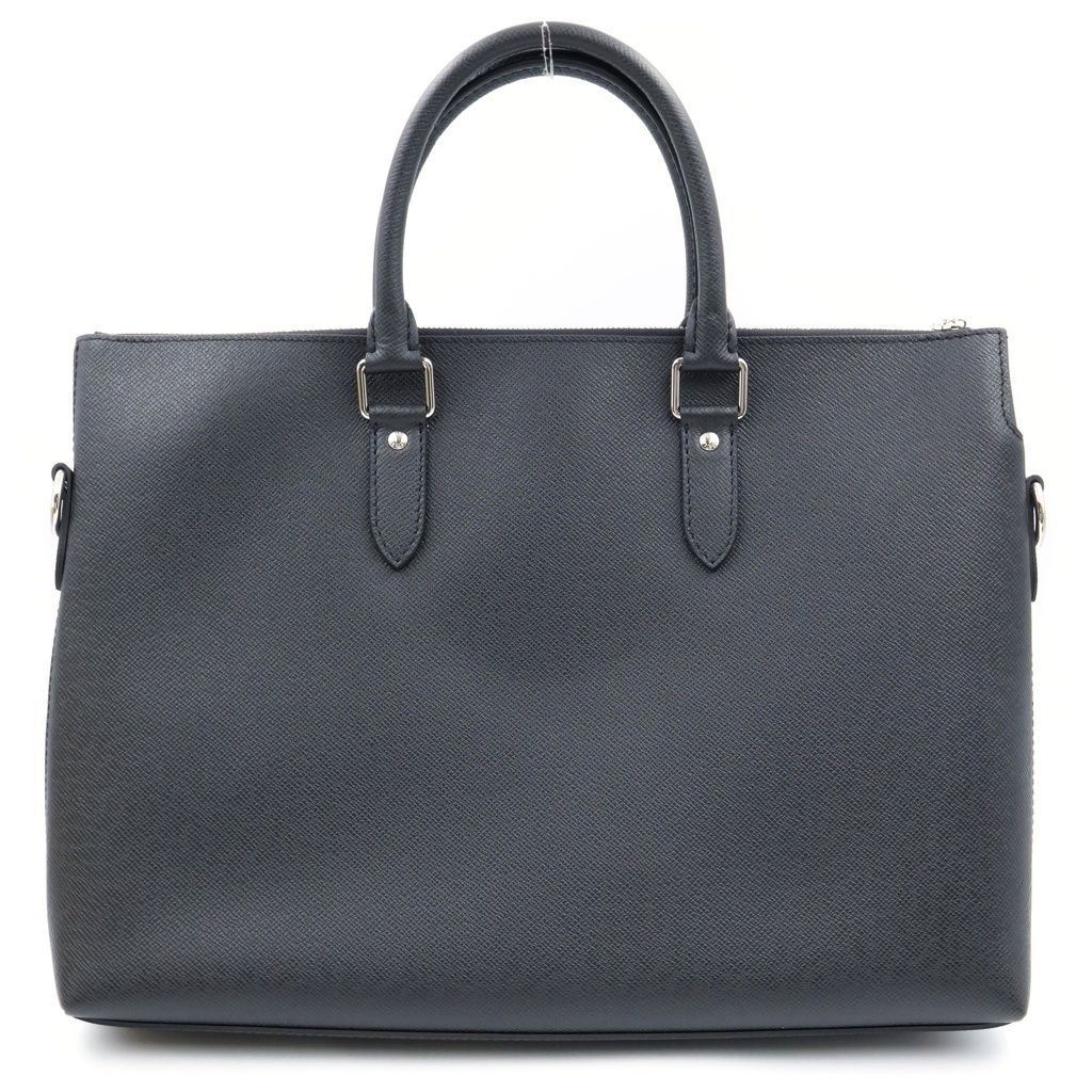 Louis Vuitton Taiga Anton Briefcase Leather Business Handbag Black — view 2