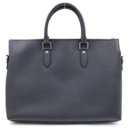Louis Vuitton Taiga Anton Briefcase Leather Business Handbag Black — view 2