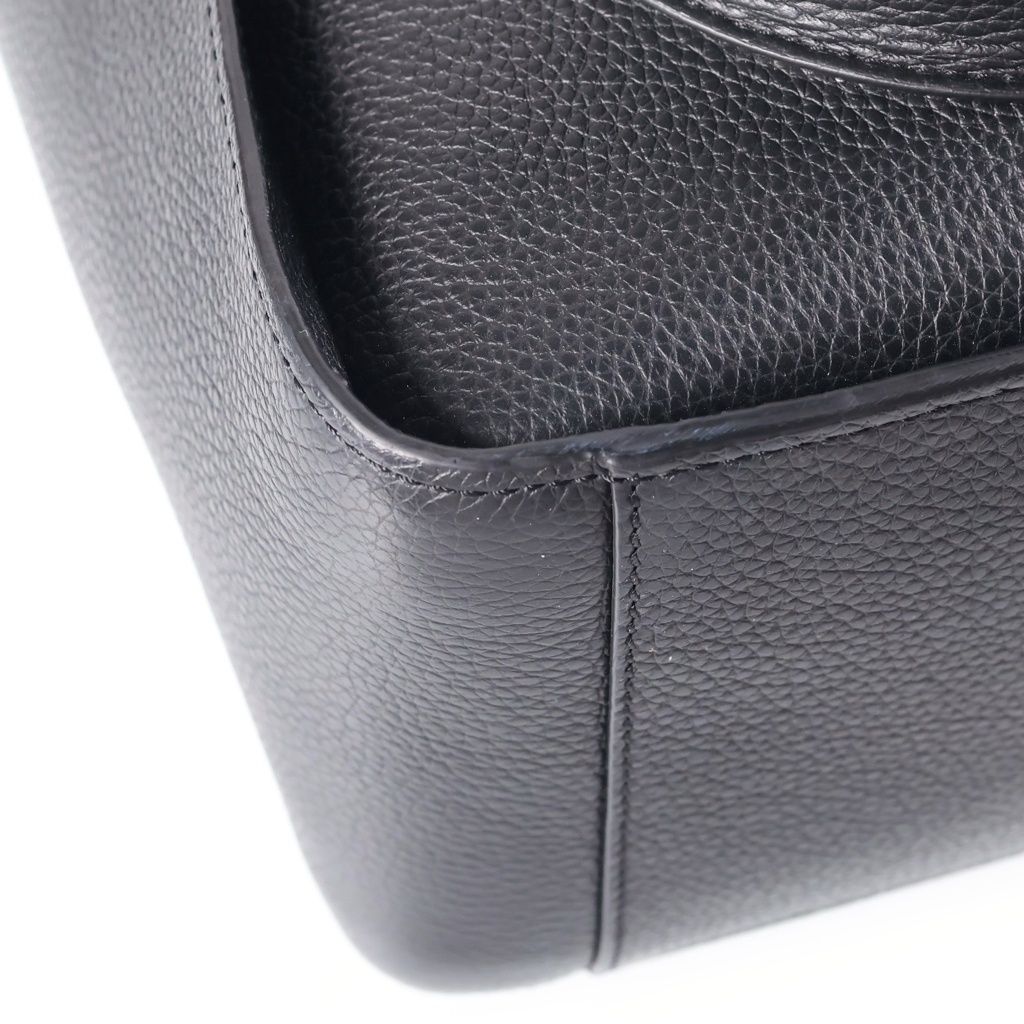 Dior Saddle Large Vertical Tote 2-Way Leather Shoulder Bag Silver Black — view 5
