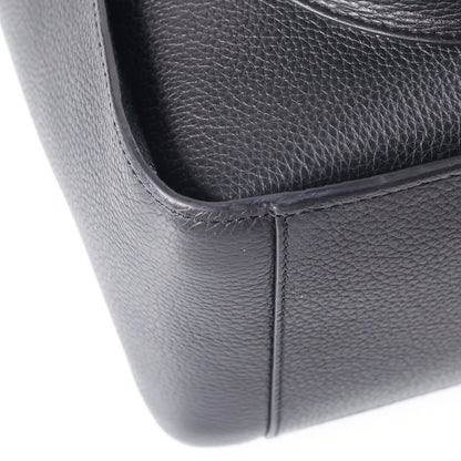 Dior Saddle Large Vertical Tote 2-Way Leather Shoulder Bag Silver Black — view 5