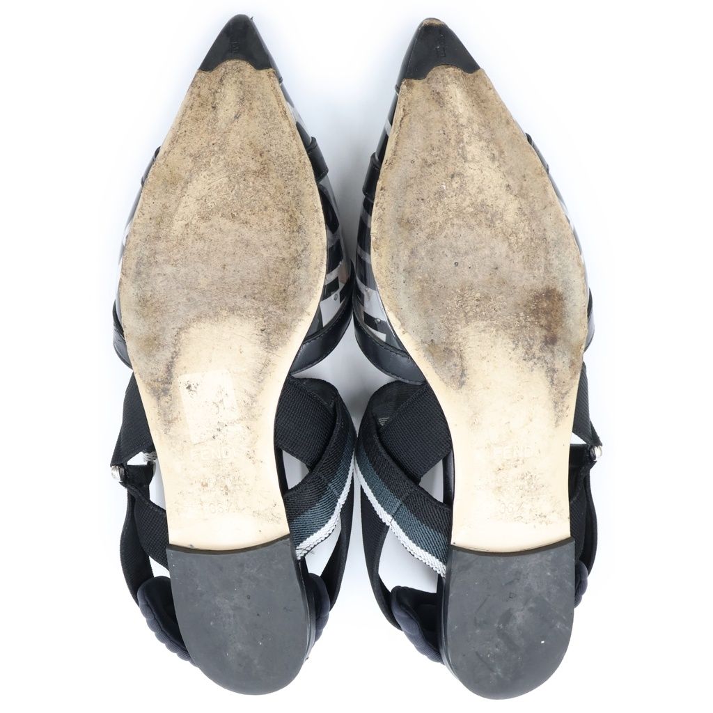 Fendi Colibri Flat Shoes Pumps Black — view 5