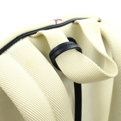 Saint Laurent Paris Sac City Backpack Avec Tas Canvas Star Pattern White — view 7