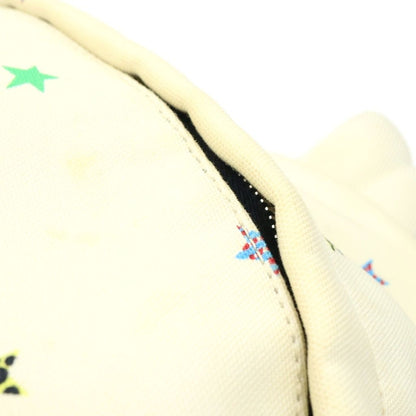 Saint Laurent Paris Sac City Backpack Avec Tas Canvas Star Pattern White — view 6