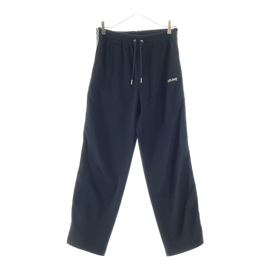 Celine Embroidery Side Line Track Pants Black