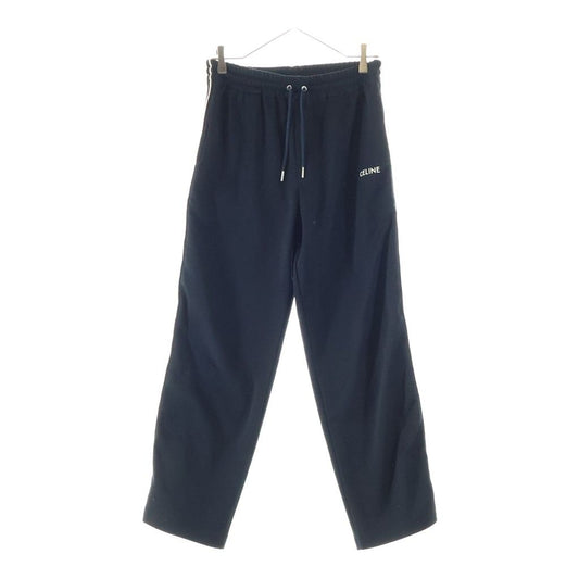 Celine Embroidery Side Line Track Pants Black