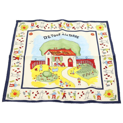 Hermes Retour a la Terre Silk Scarf Multi Scarf