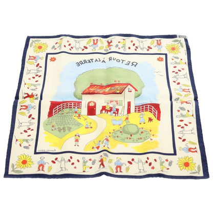 Hermes Retour a la Terre Silk Scarf Multi Scarf — view 2