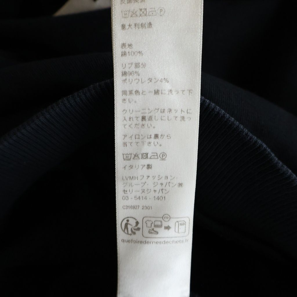 Celine Loose Hoodie Pullover Sweatshirt Black — view 8
