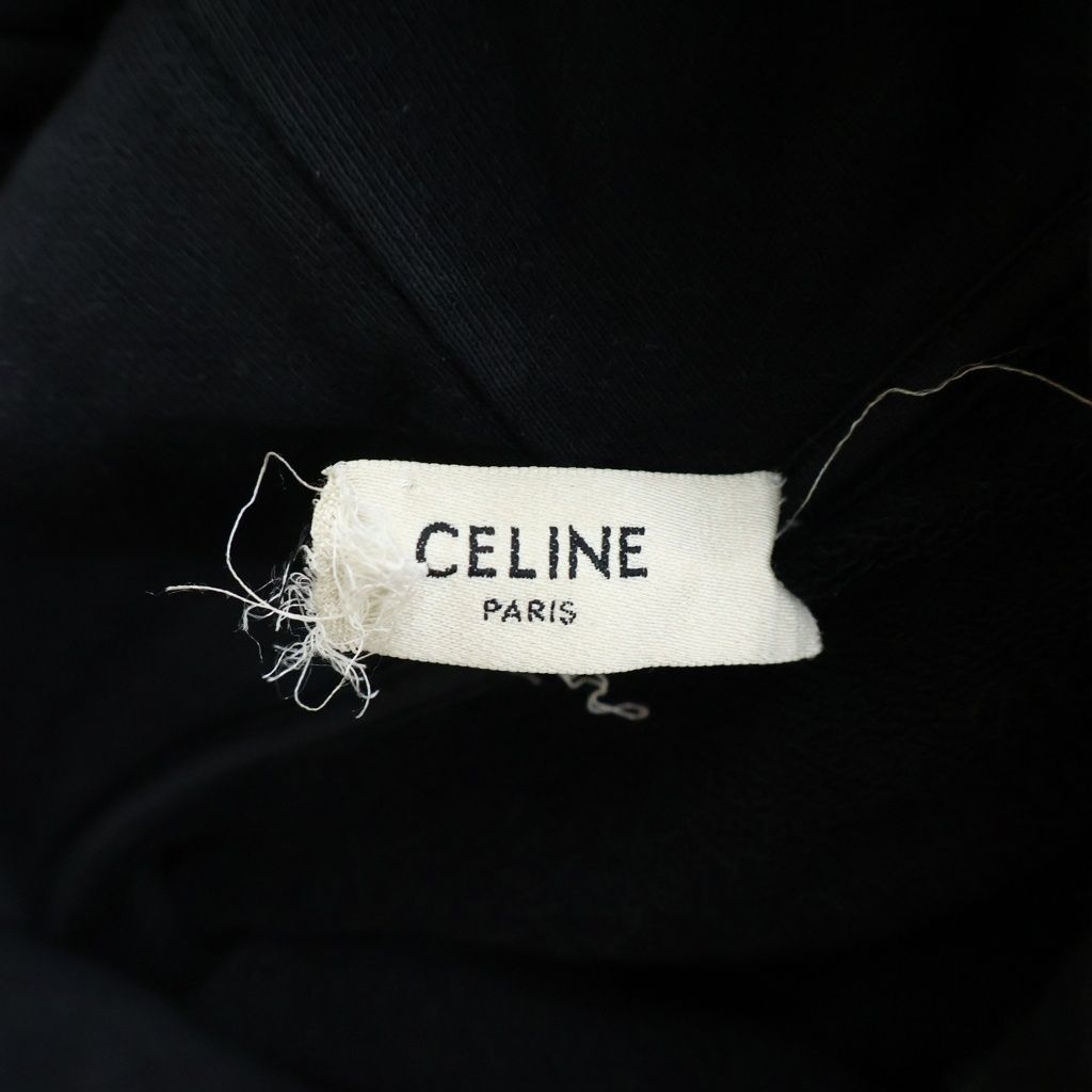 Celine Loose Hoodie Pullover Sweatshirt Black — view 7