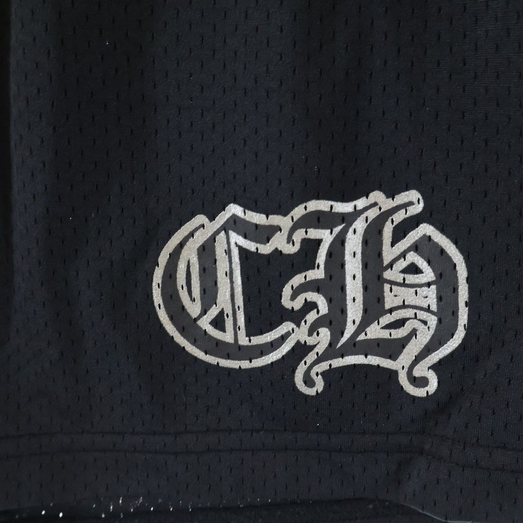 Chrome Hearts Mesh Varsity Shorts CH Print Black — view 5