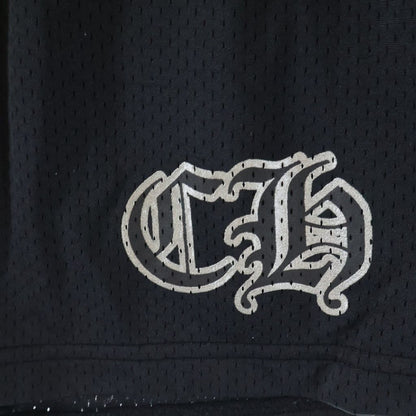 Chrome Hearts Mesh Varsity Shorts CH Print Black — view 5