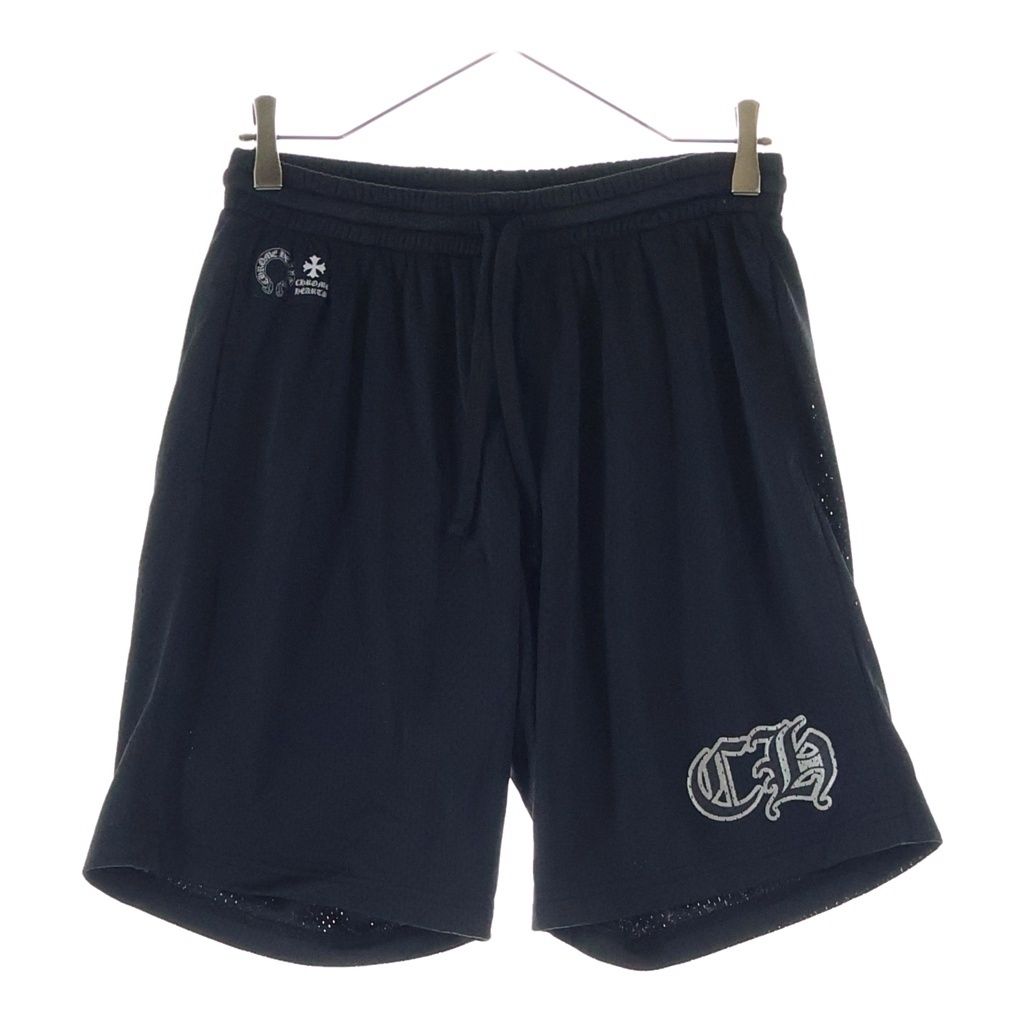 Chrome Hearts Mesh Varsity Shorts CH Print Black