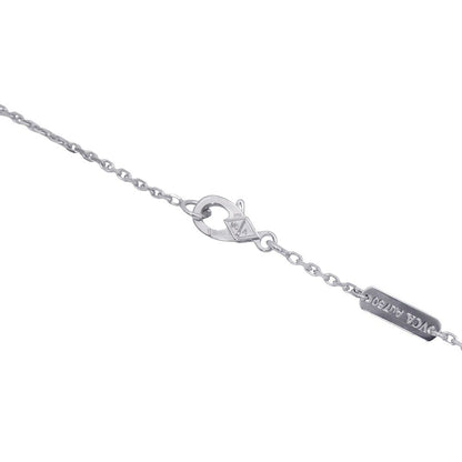 Van Cleef & Arpels Necklace Vintage Alhambra Pendant Chalcedony 18K White Gold — view 4
