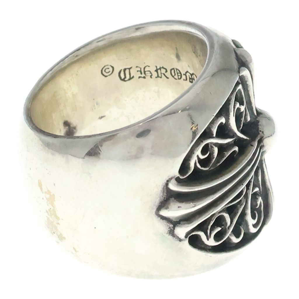 Chrome Hearts Classic Oval Classicoval Cross Ring Silver — view 3