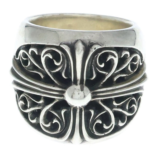 Chrome Hearts Classic Oval Classicoval Cross Ring Silver