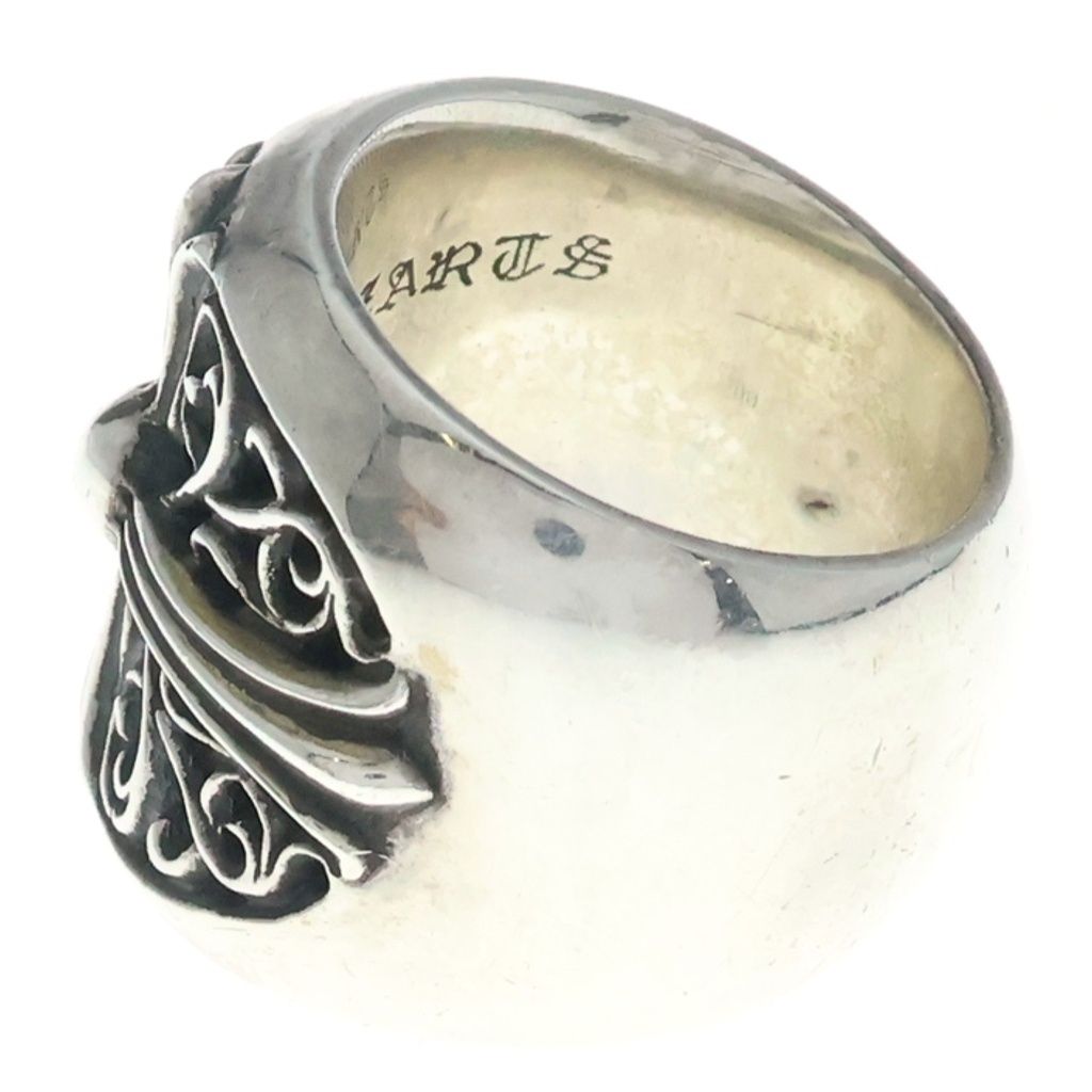 Chrome Hearts Classic Oval Classicoval Cross Ring Silver — view 4