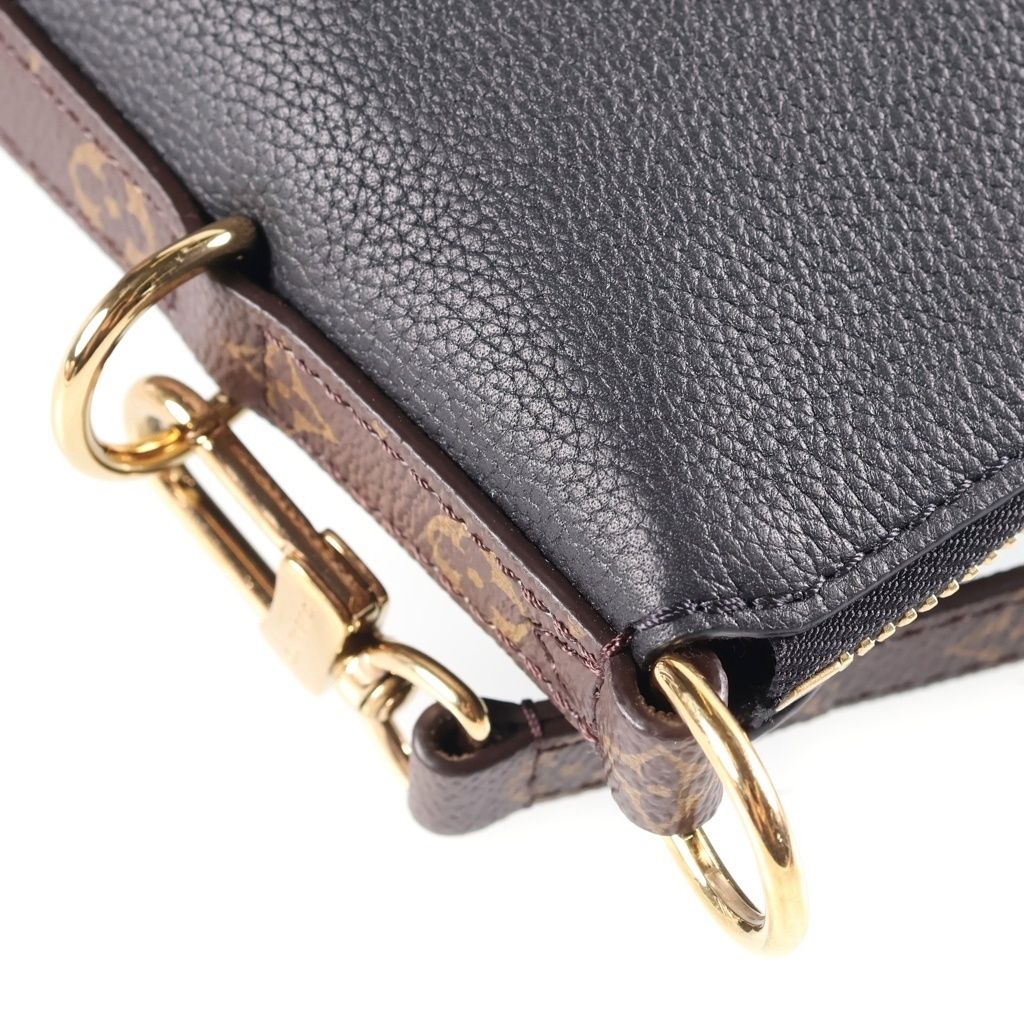 Louis Vuitton Monogram Multipass Shoulder Bag Black Calfskin — view 6