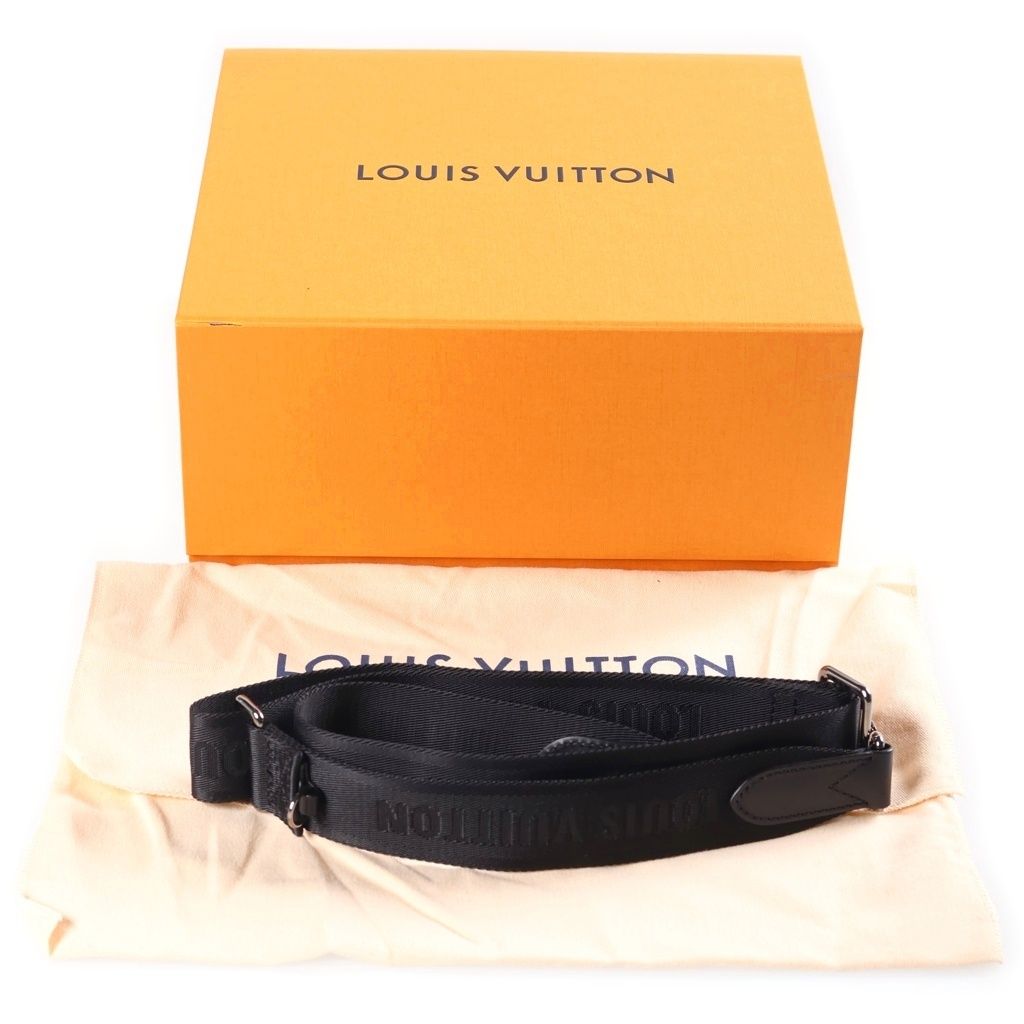 Louis Vuitton Monogram Eclipse Citykeepall 2-Way Shoulder Bag Black Leather — view 8
