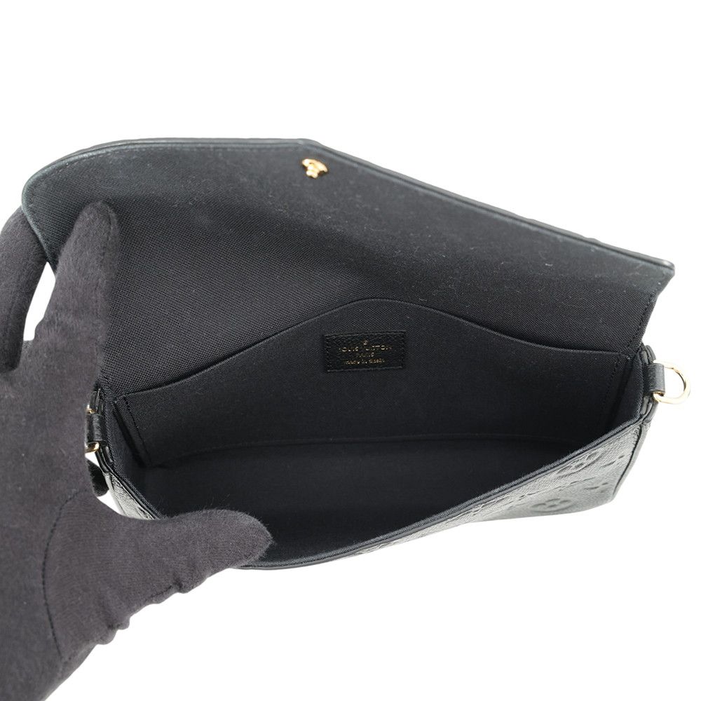 Louis Vuitton Chain Wallet Monogram Empreinte Pochette Felicie Black Shoulder — view 6