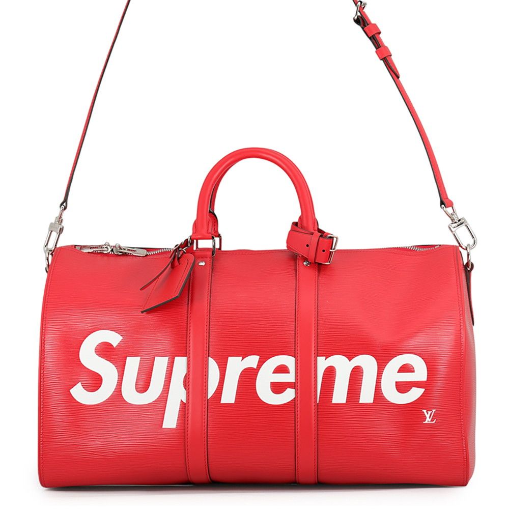Louis Vuitton Boston Bag Epi Supreme Keepall Bandouliere 45