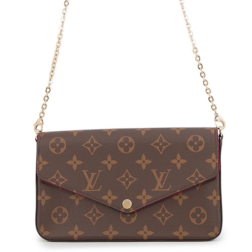 Louis Vuitton Chain Wallet Monogram Pochette Felicie Shoulder Bag