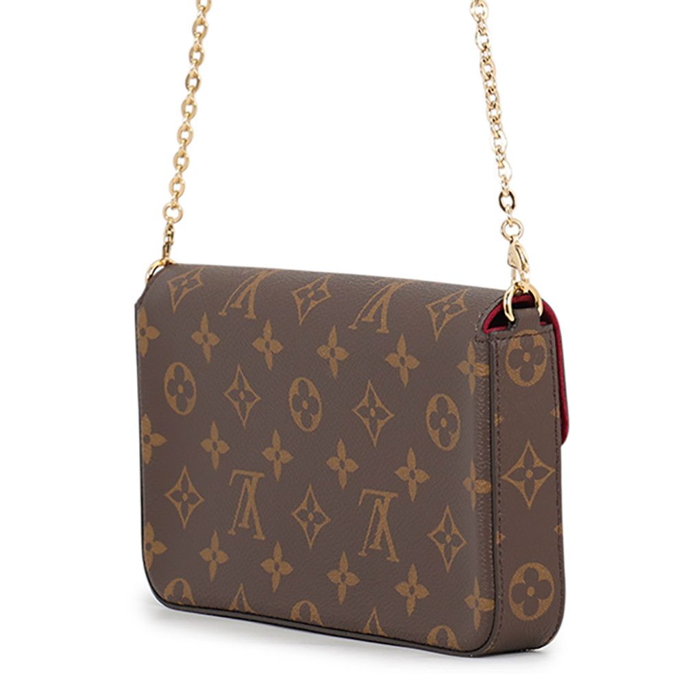 Louis Vuitton Chain Wallet Monogram Pochette Felicie Shoulder Bag — view 2