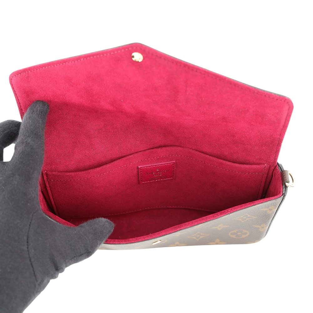 Louis Vuitton Chain Wallet Monogram Pochette Felicie Shoulder Bag — view 6