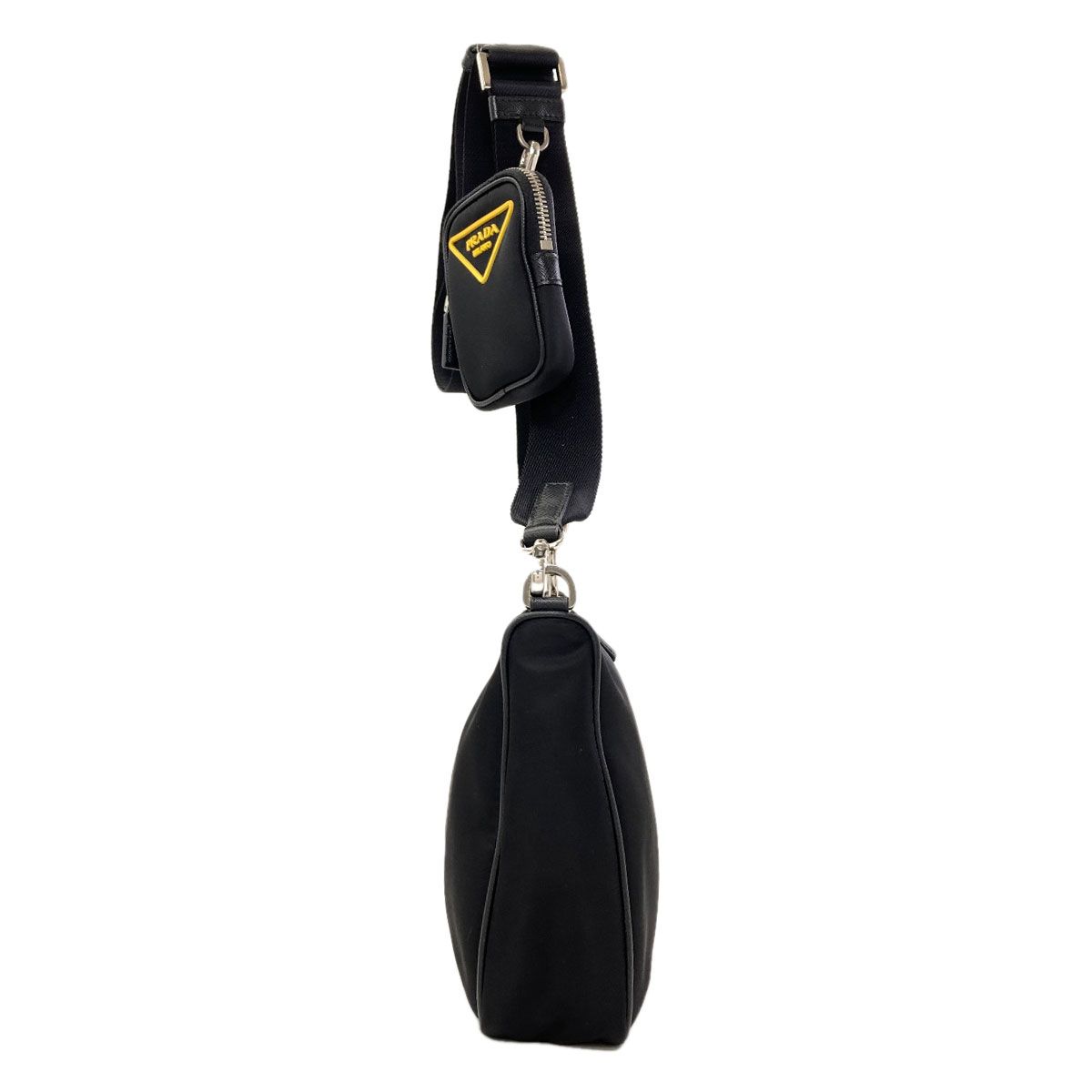 Prada Triangle Logo Shoulder Bag Nylon — view 3