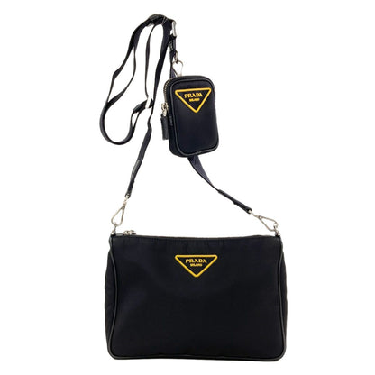 Prada Triangle Logo Shoulder Bag Nylon