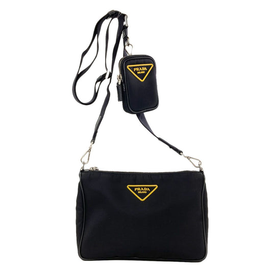 Prada Triangle Logo Shoulder Bag Nylon