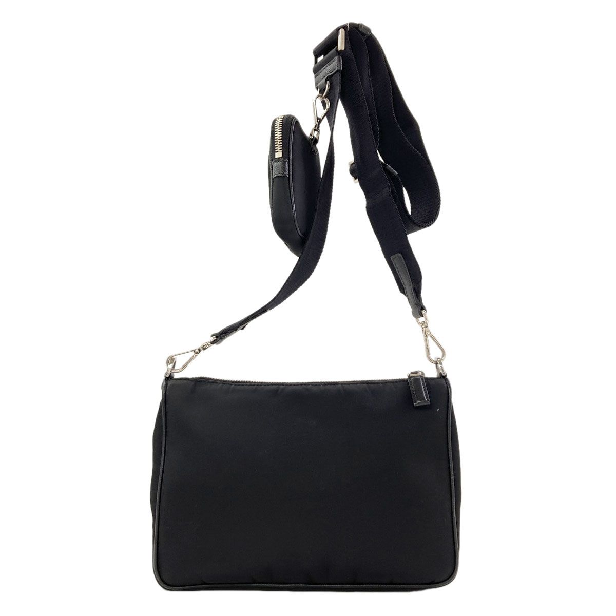 Prada Triangle Logo Shoulder Bag Nylon — view 2