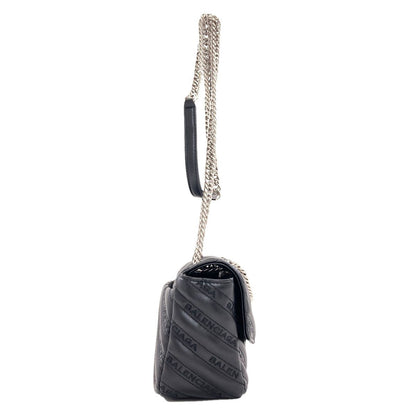 Balenciaga BB Logo Chain Shoulder Bag Calfskin — view 3