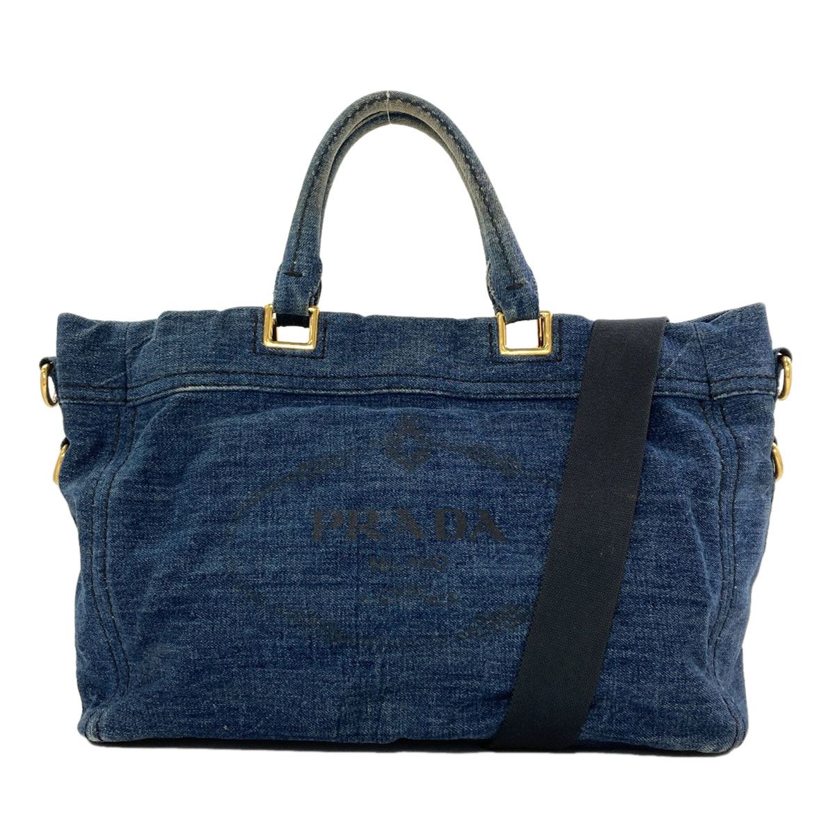 Prada 2-Way Tote Bag Denim
