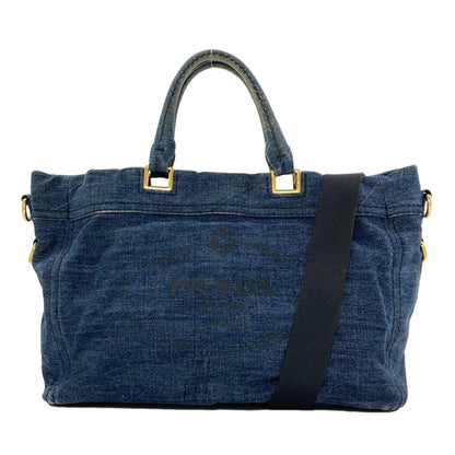 Prada 2-Way Tote Bag Denim