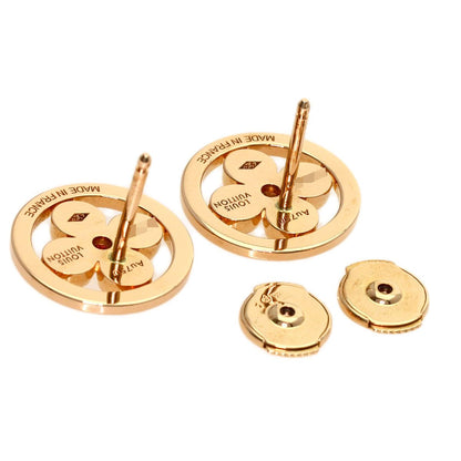 Louis Vuitton Bague Sun Blossom Diamond Earrings 18K Pink Gold — view 2