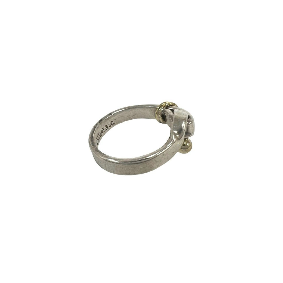 Tiffany & Co Vintage Hook Eye Ring Silver — view 5