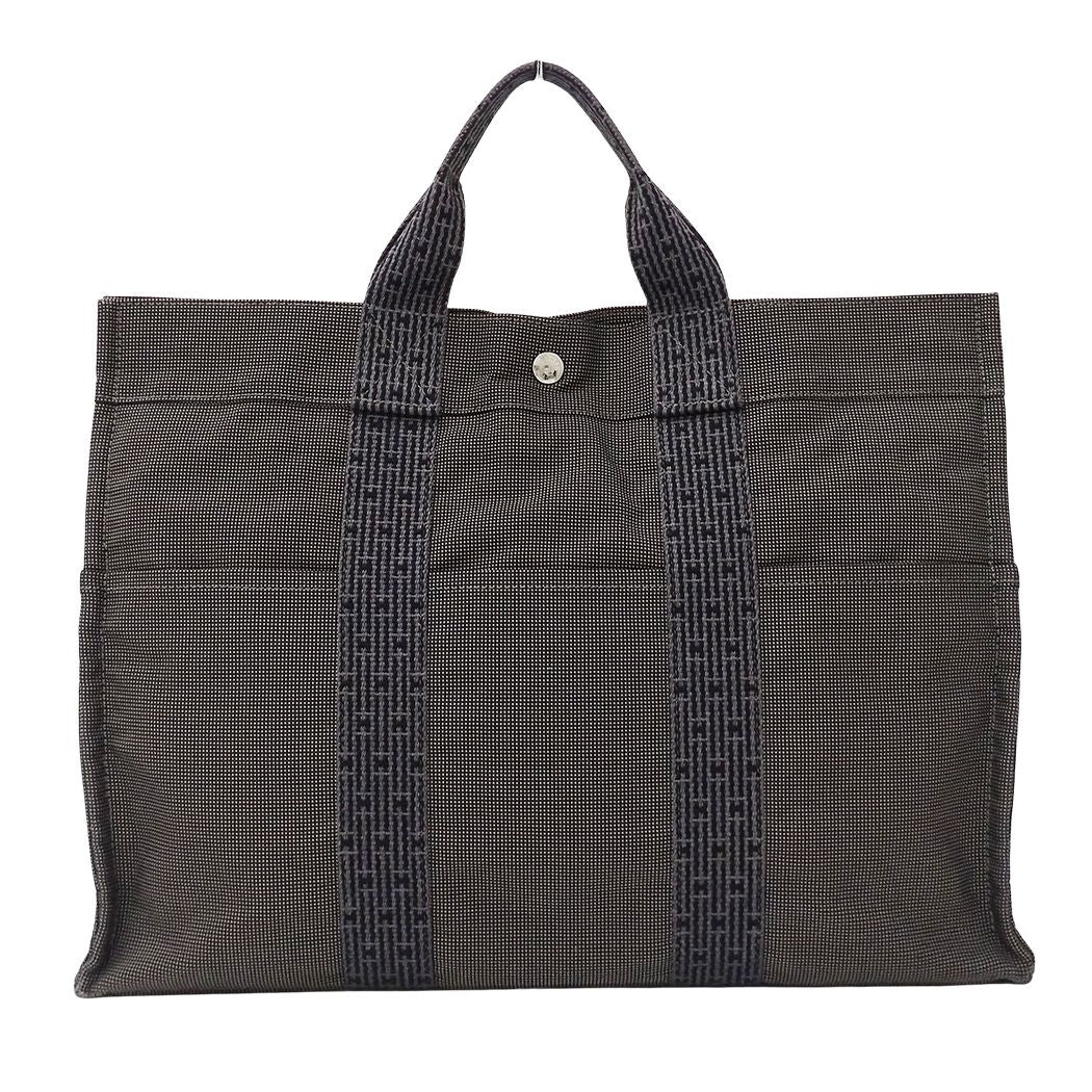 Hermes Tote Bag Her Line MM Canvas Black — view 2