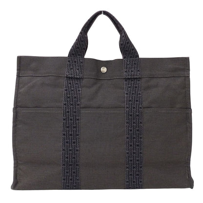 Hermes Tote Bag Her Line MM Canvas Black