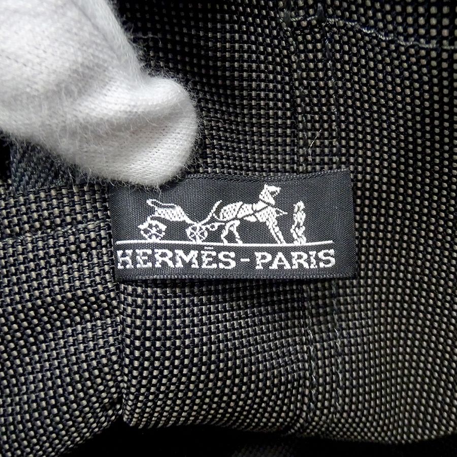 Hermes Tote Bag Her Line MM Canvas Black — view 6