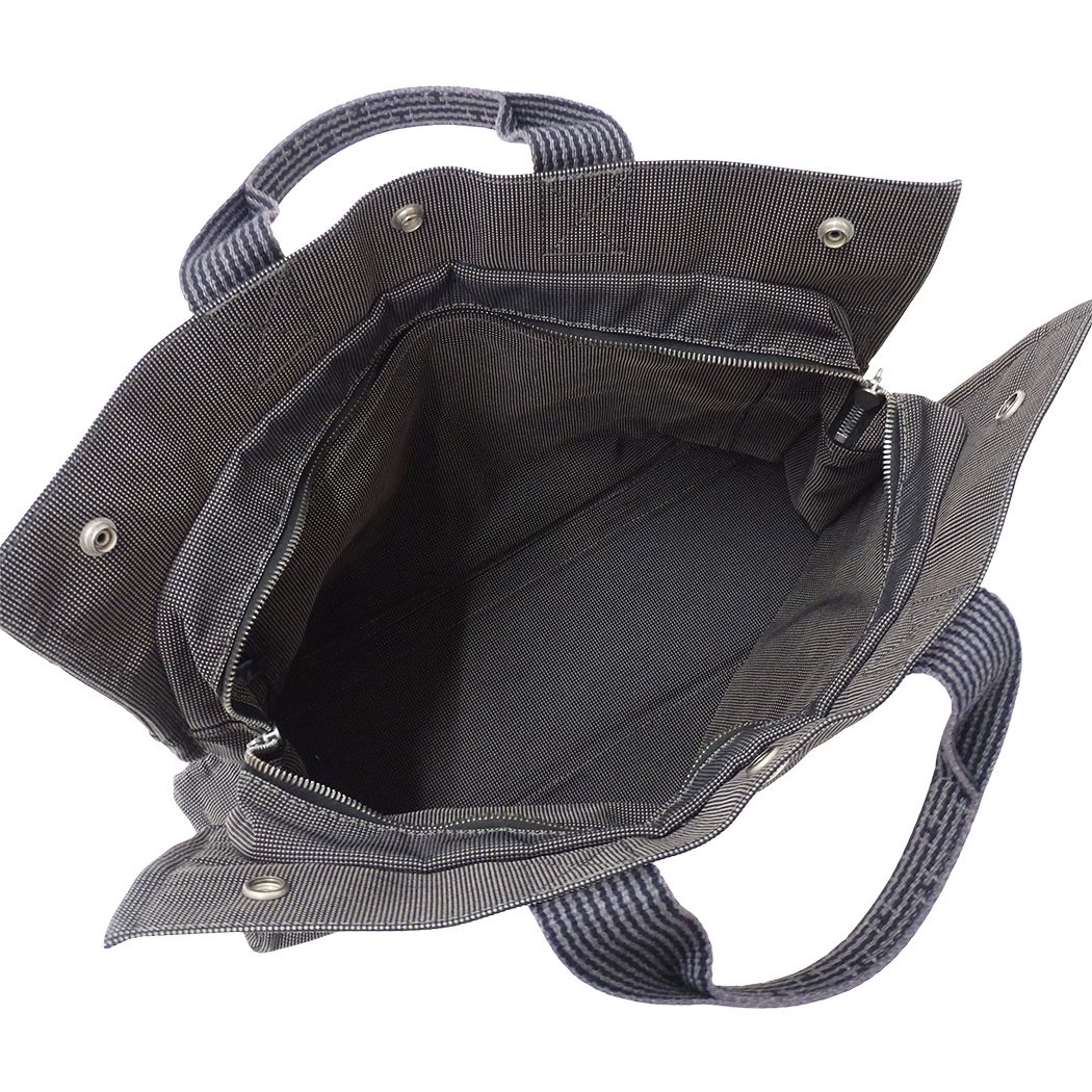 Hermes Tote Bag Her Line MM Canvas Black — view 5