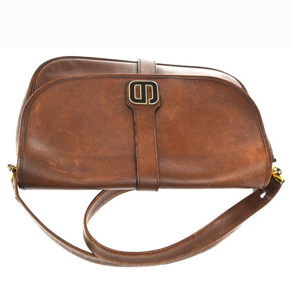 Dior Shoulder Bag Vintage Brown Leather — view 5